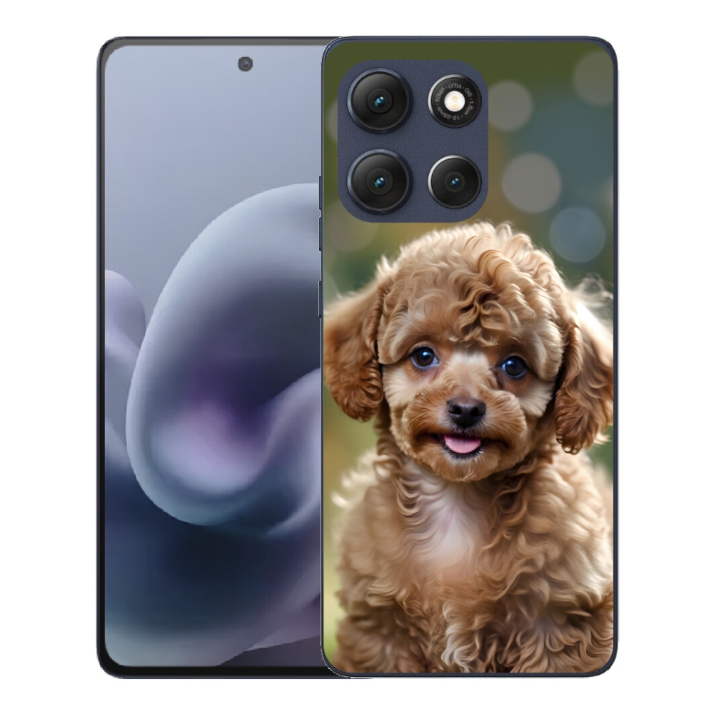 mmCase gél tok a Motorola Moto G86 5G-hez – aranyos pudli