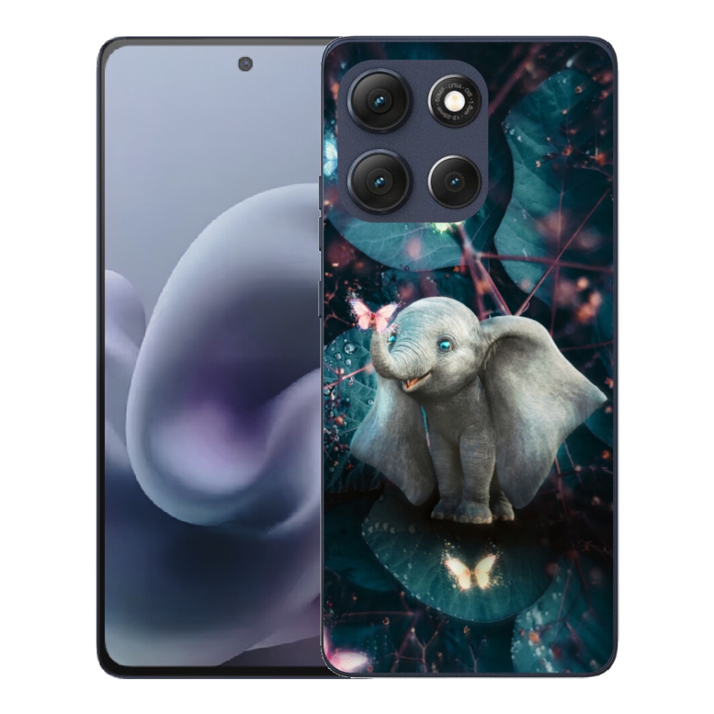mmCase gél tok a Motorola Moto G86 5G-hez – aranyos elefánt