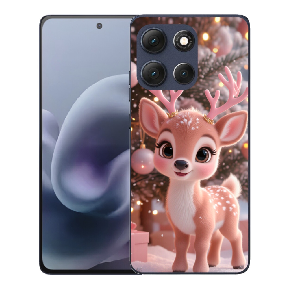 mmCase géltok a Motorola Moto G86 5G-hez – aranyos rénszarvas