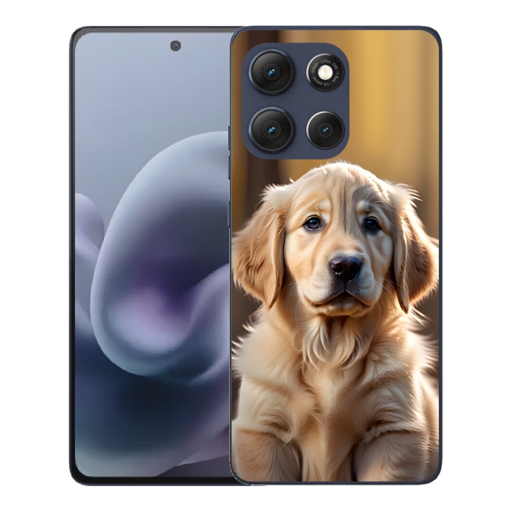 mmCase gél tok a Motorola Moto G86 5G-hez – aranyos arany retriever