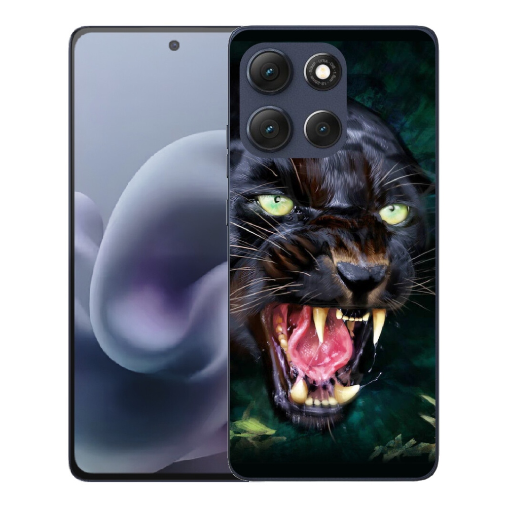 mmCase géltok a Motorola Moto G86 5G-hez – dühös fekete párduc