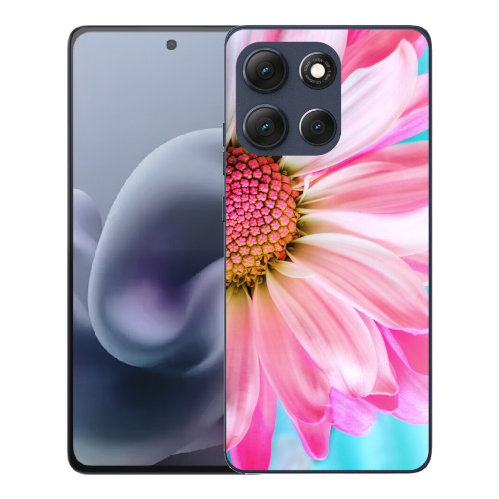 mmCase gél tok a Motorola Moto G86 5G-hez – rózsaszín virág