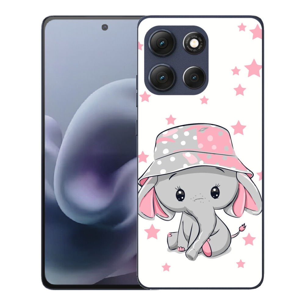 mmCase gél tok a Motorola Moto G86 5G-hez – rózsaszín elefánt