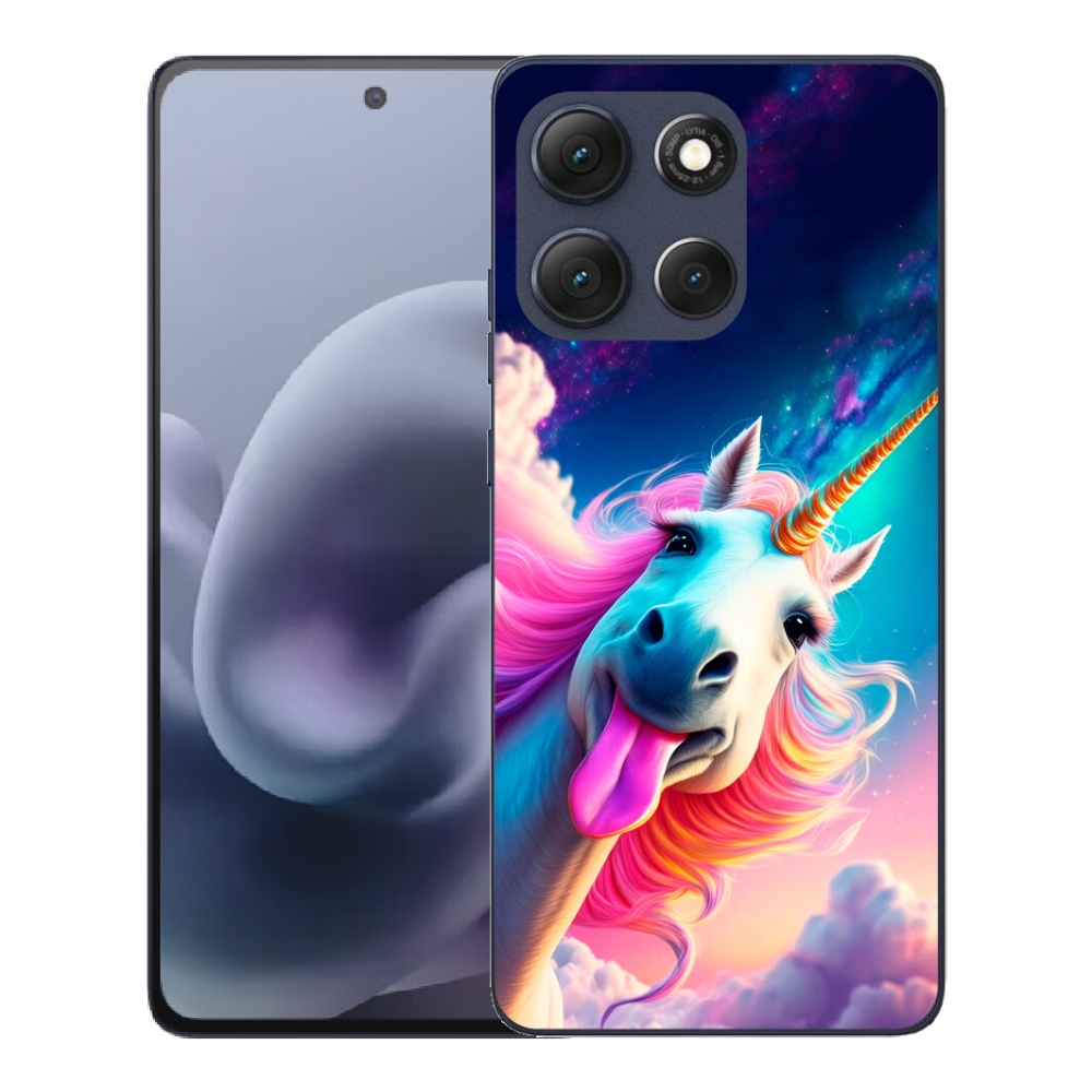 mmCase gélhuzat a Motorola Moto G86 5G-hez – őrült egyszarvú
