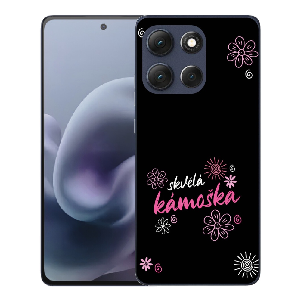 mmCase gél tok a Motorola Moto G86 5G-hez – remek kiegészítő fekete háttérrel