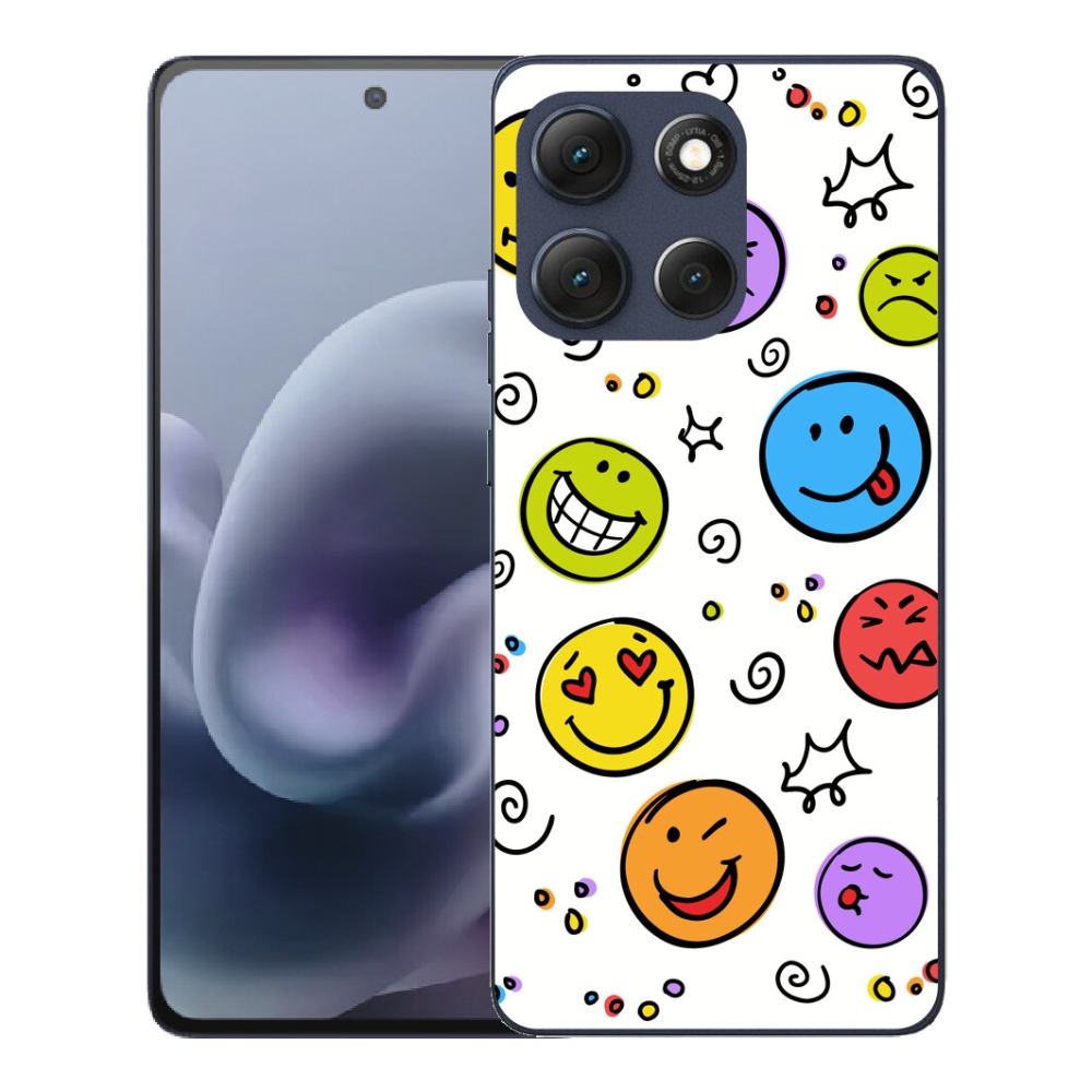 mmCase gél tok a Motorola Moto G86 5G-hez – smiley-k