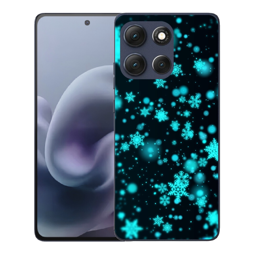 mmCase gél tok a Motorola Moto G86 5G-hez – hópelyhek 1