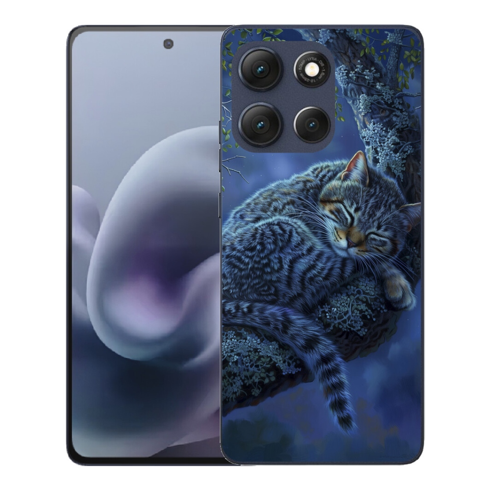mmCase gél tok a Motorola Moto G86 5G-hez – alvó macska