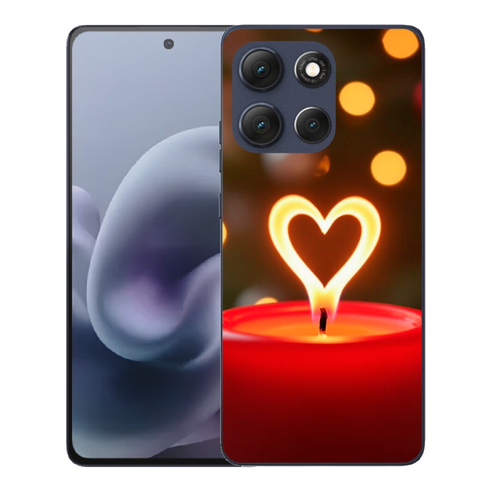 mmCase gél tok a Motorola Moto G86 5G-hez – lángoló szív