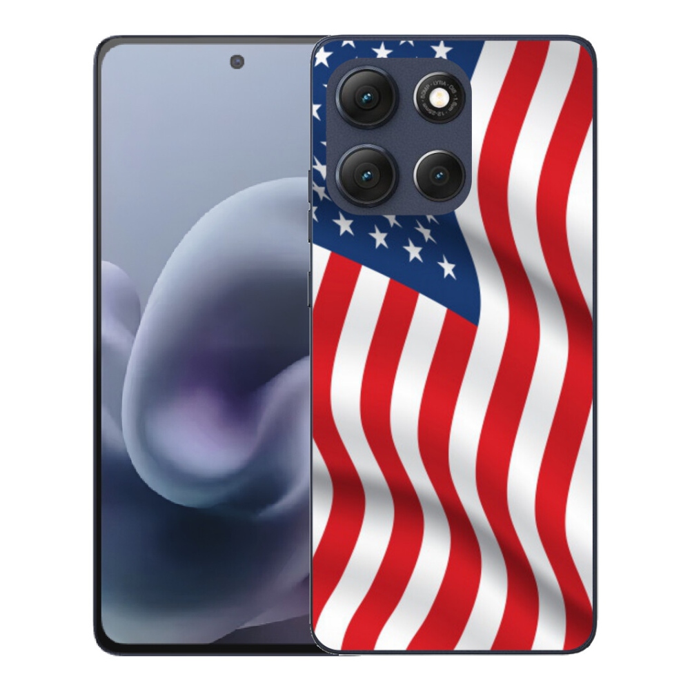 mmCase gél tok a Motorola Moto G86 5G-hez – amerikai zászló