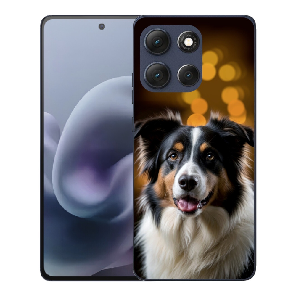 mmCase gél tok a Motorola Moto G86 5G-hez – mosolygós ausztrál juhászkutya