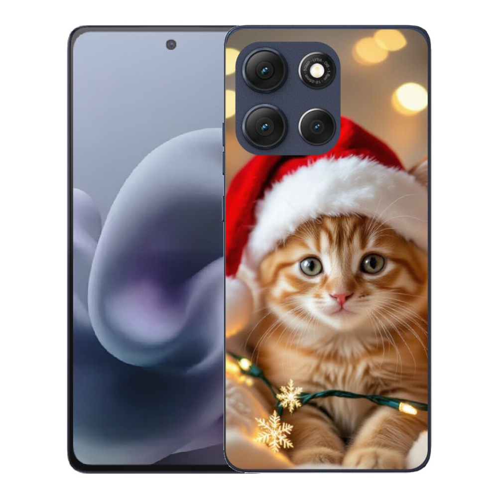 mmCase gél tok a Motorola Moto G86 5G-hez – karácsonyi cica