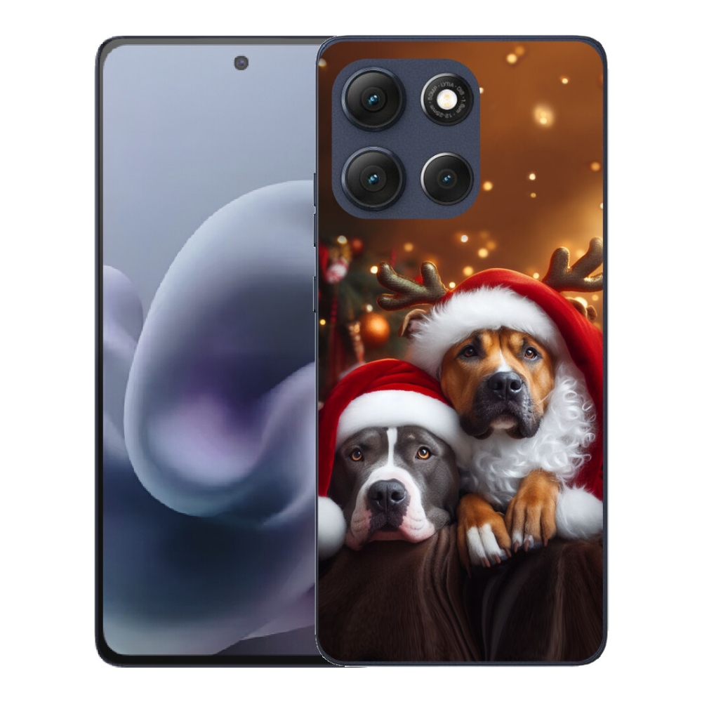 mmCase géltok a Motorola Moto G86 5G-hez – karácsonyi kutyák