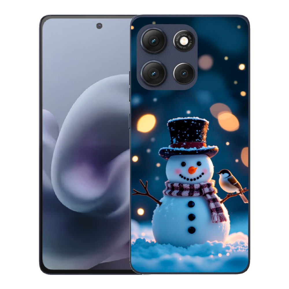 mmCase gél tok a Motorola Moto G86 5G-hez – karácsonyi hóember