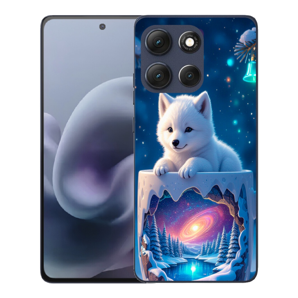 mmCase gél tok a Motorola Moto G86 5G-hez – karácsonyi kiskutya