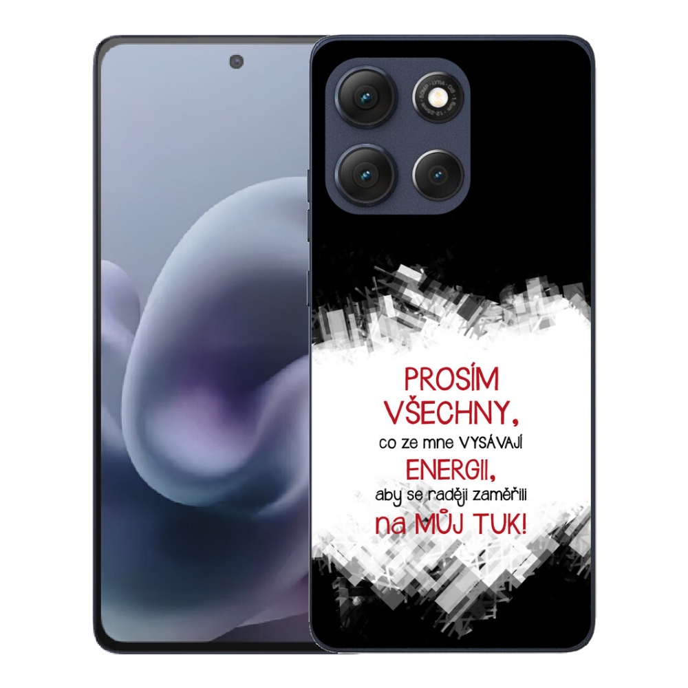 mmCase gél tok a Motorola Moto G86 5G-hez – vicces felirat, 1 db, piros