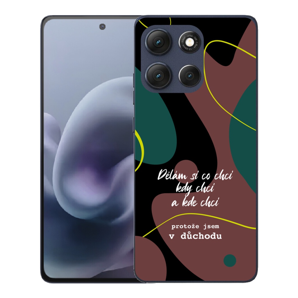 mmCase géltok a Motorola Moto G86 5G-hez – vicces felirat, 10 fekete háttér