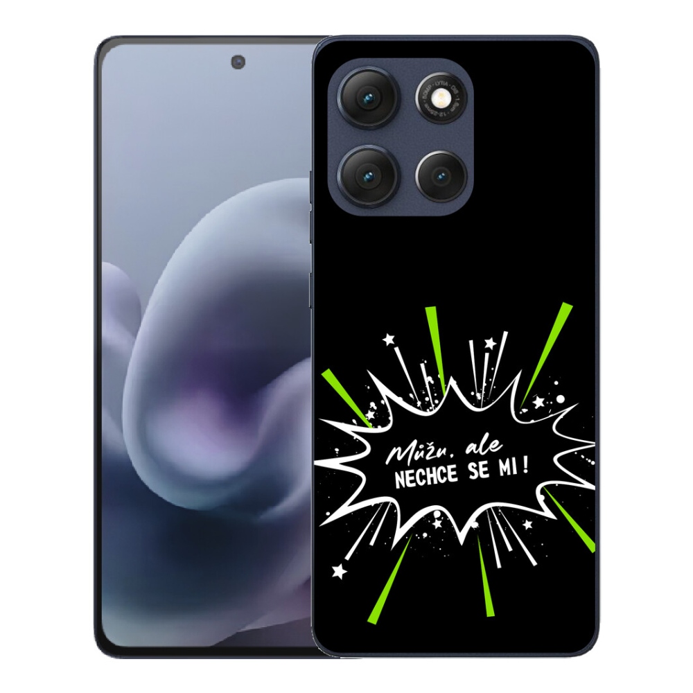 mmCase géltok a Motorola Moto G86 5G-hez – vicces felirat, 11, fekete háttér