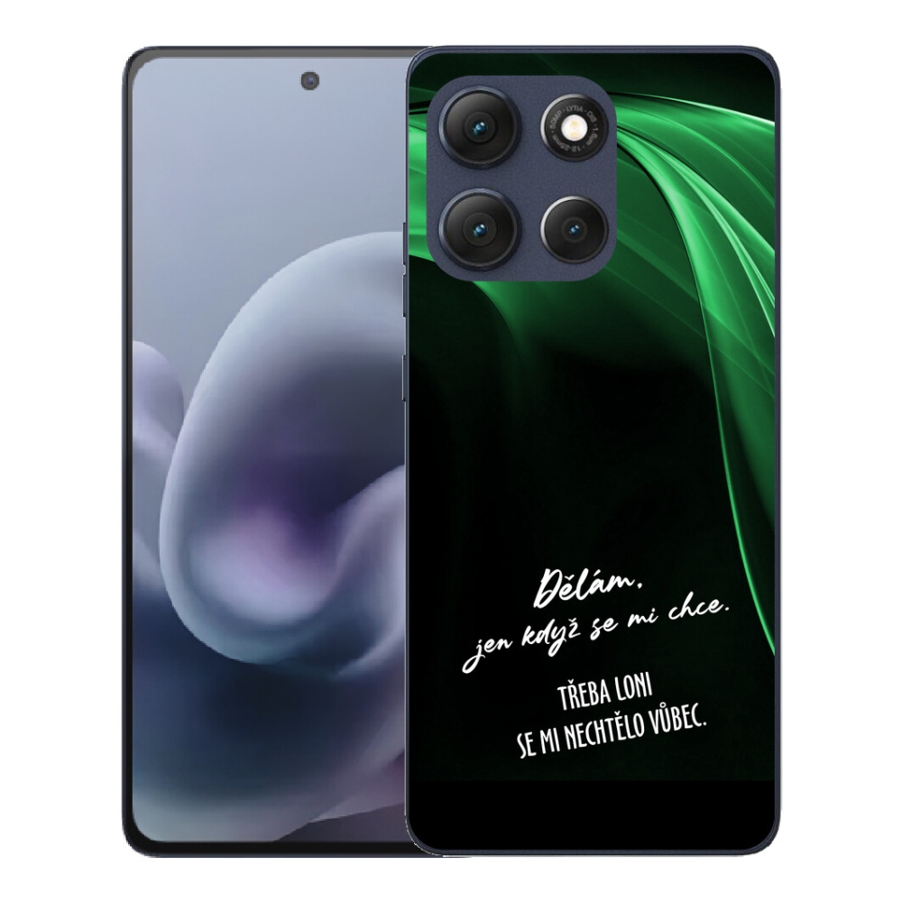 mmCase géltok a Motorola Moto G86 5G-hez – vicces felirat, 12, fekete háttér