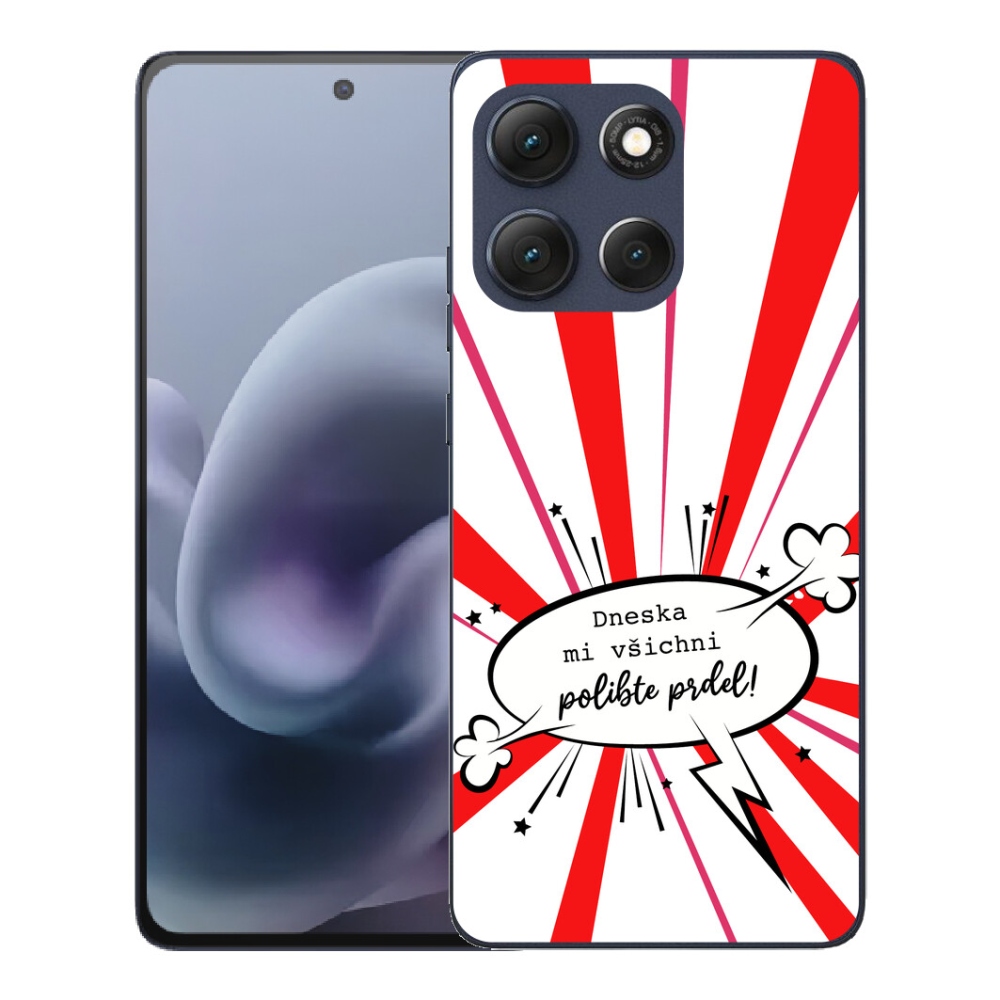 mmCase géltok a Motorola Moto G86 5G-hez – vicces felirat, 15, fehér háttér