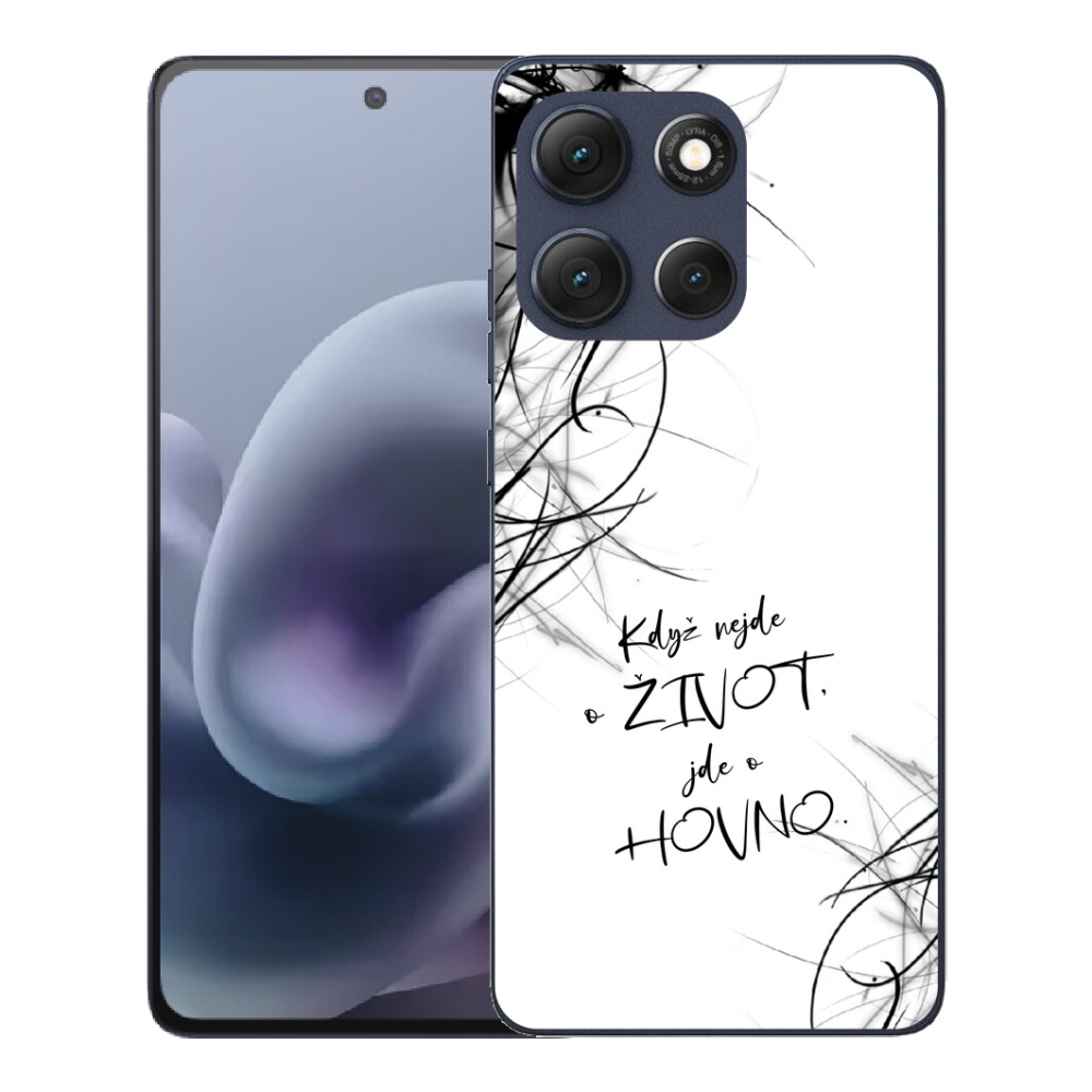 mmCase géltok a Motorola Moto G86 5G-hez – vicces felirat, 16, fehér háttér