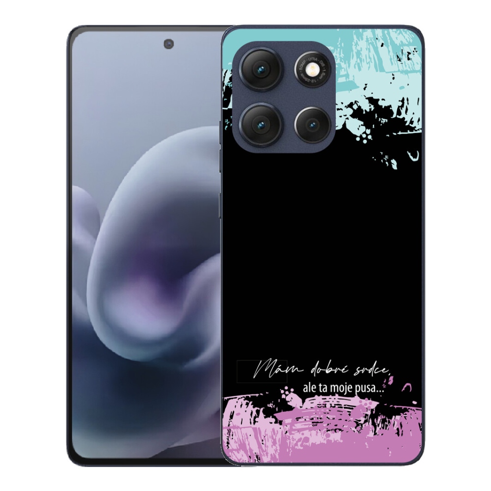 mmCase gél tok a Motorola Moto G86 5G-hez – vicces felirat, 3 fekete háttér