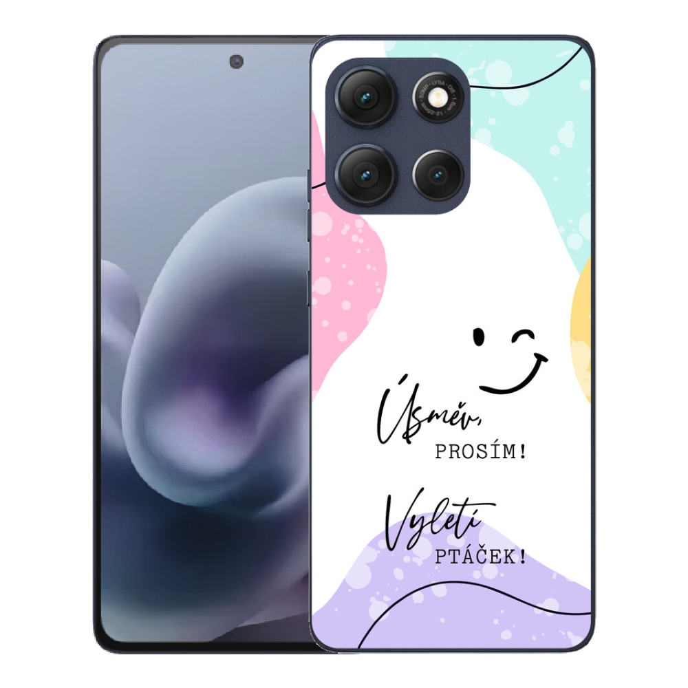 mmCase géltok a Motorola Moto G86 5G-hez – vicces felirat, 4 fehér háttér
