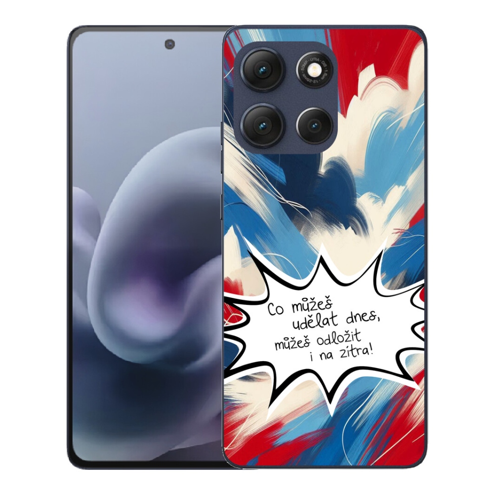 mmCase géltok a Motorola Moto G86 5G-hez – vicces felirat, 9, fehér háttér