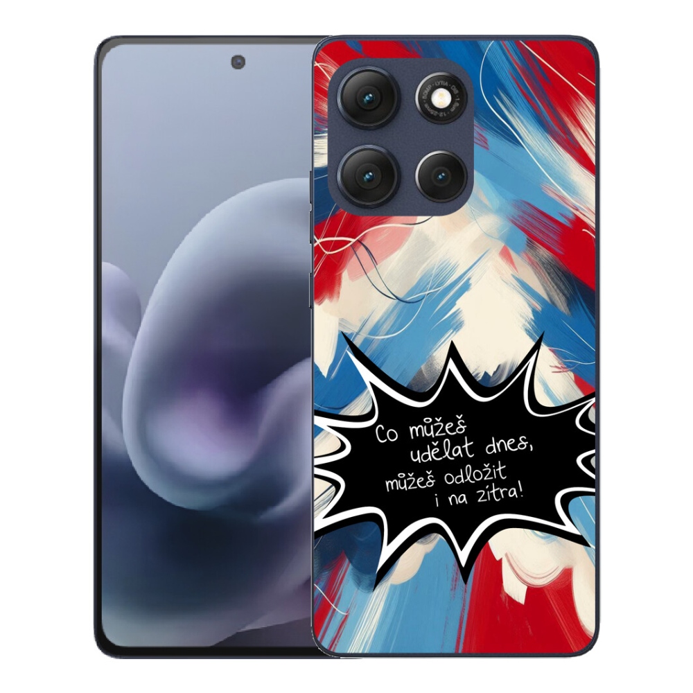 mmCase gél tok a Motorola Moto G86 5G-hez – vicces felirat, 9-es fekete háttér