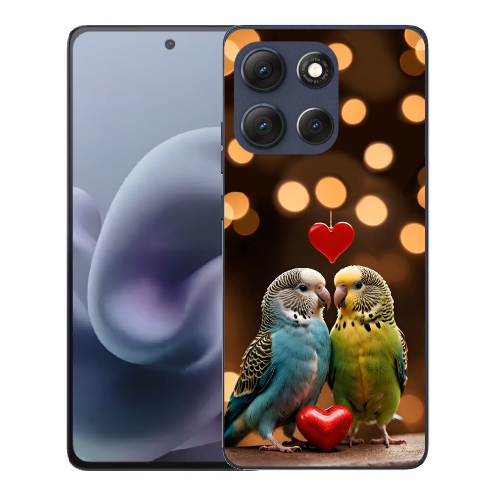 mmCase géltok a Motorola Moto G86 5G-hez – szerelmes papagájok