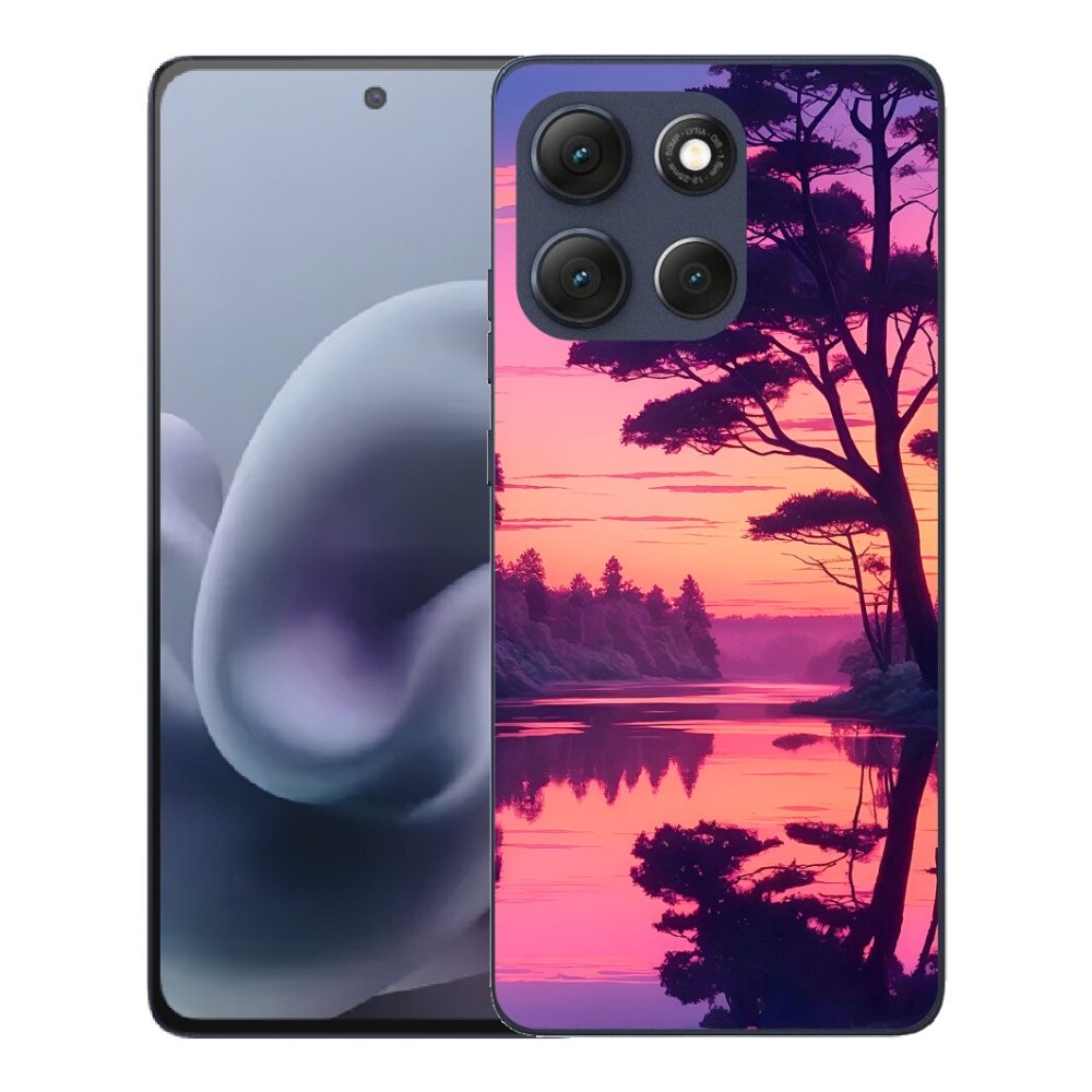 mmCase gélhuzat a Motorola Moto G86 5G-hez – naplemente a tó felett