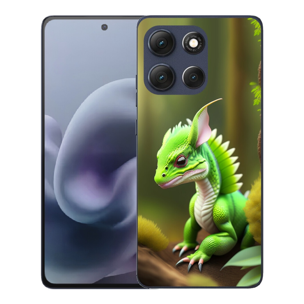 mmCase gél tok a Motorola Moto G86 5G-hez – zöld sárkány