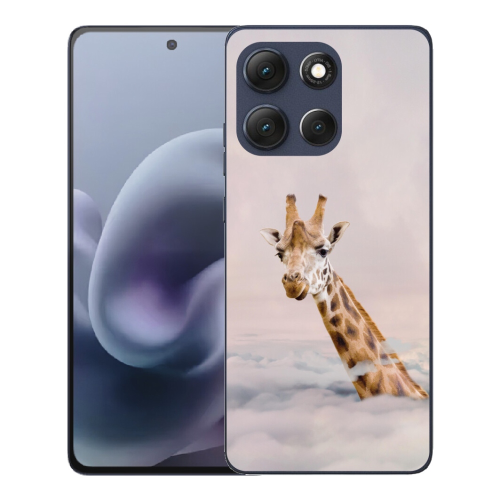 mmCase gél tok a Motorola Moto G86 5G-hez – zsiráf a felhők között