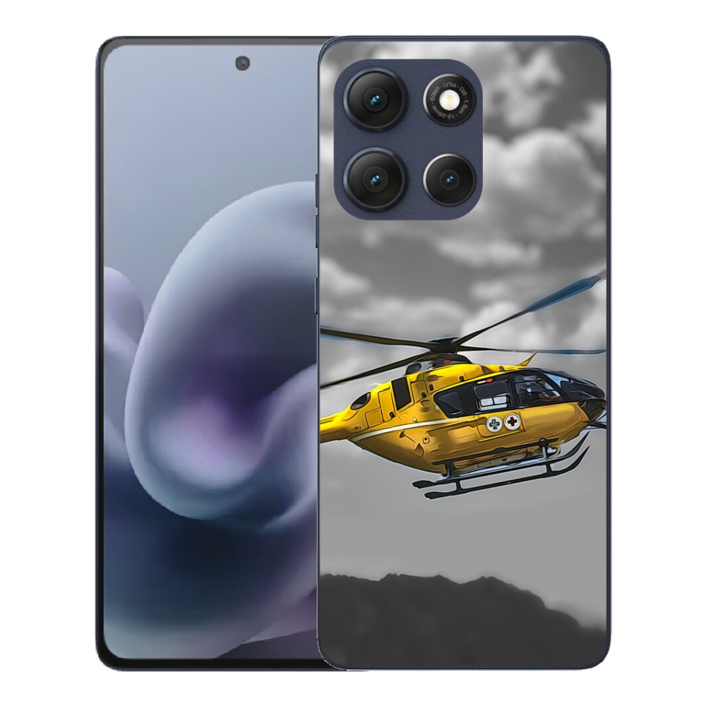 mmCase géltok a Motorola Moto G86 5G-hez – sárga helikopter