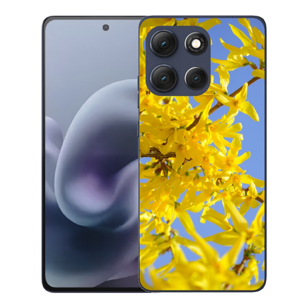 mmCase gél tok a Motorola Moto G86 5G-hez – sárga virágok