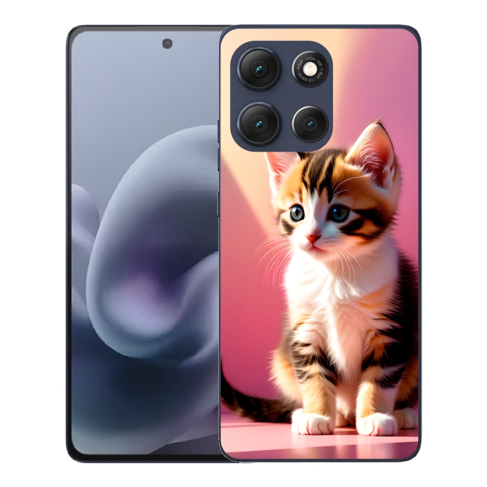 mmCase gél tok a Motorola Moto G86 5G-hez – kíváncsi cica 2