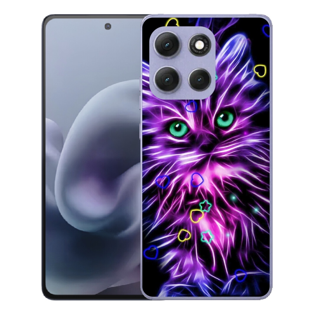 mmCase gél tok a Motorola Moto G86 Power 5G-hez – absztrakt macska