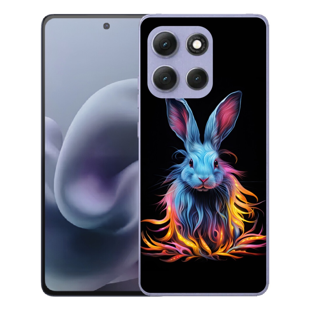 mmCase gélhuzat a Motorola Moto G86 Power 5G-hez – absztrakt nyúl