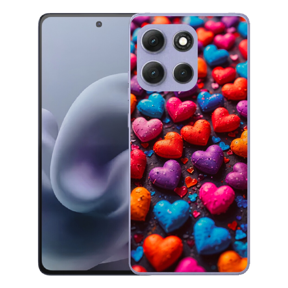 mmCase géltok a Motorola Moto G86 Power 5G-hez – színes szívek