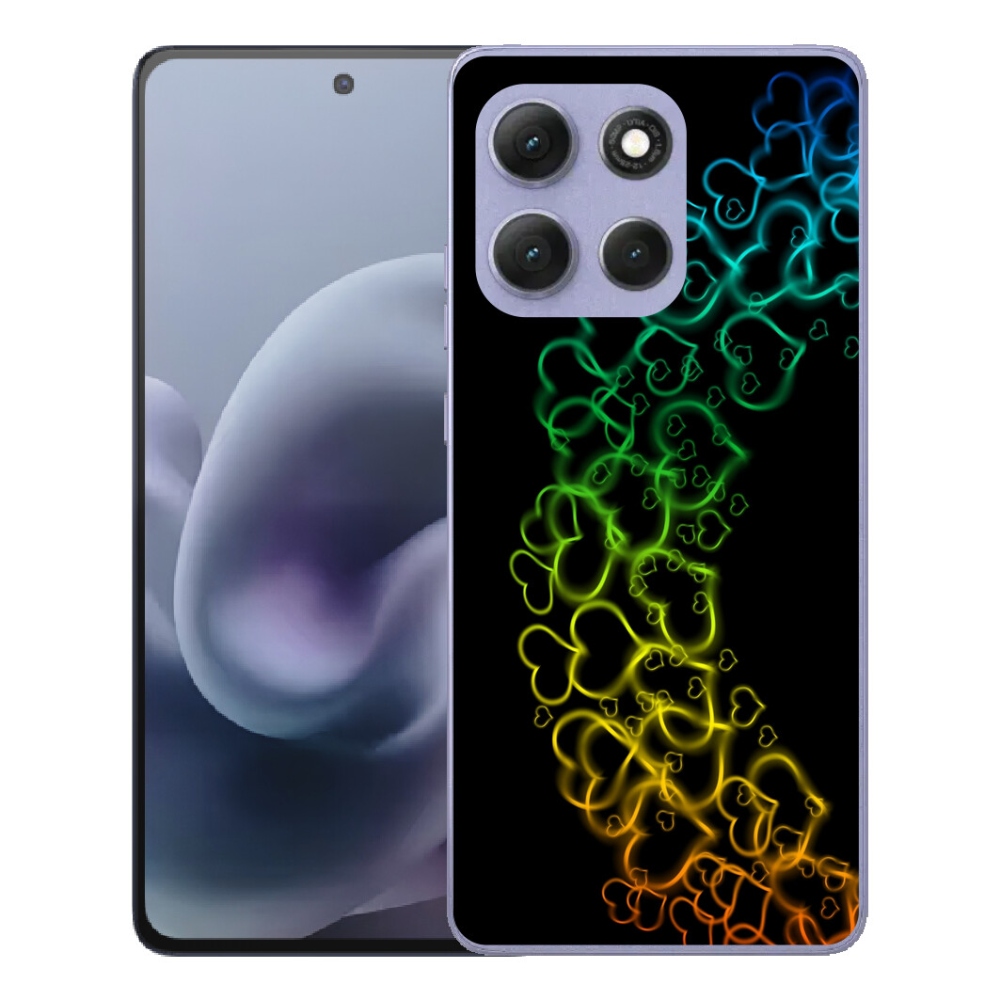 mmCase géltok a Motorola Moto G86 Power 5G-hez – színes szívecskékkel