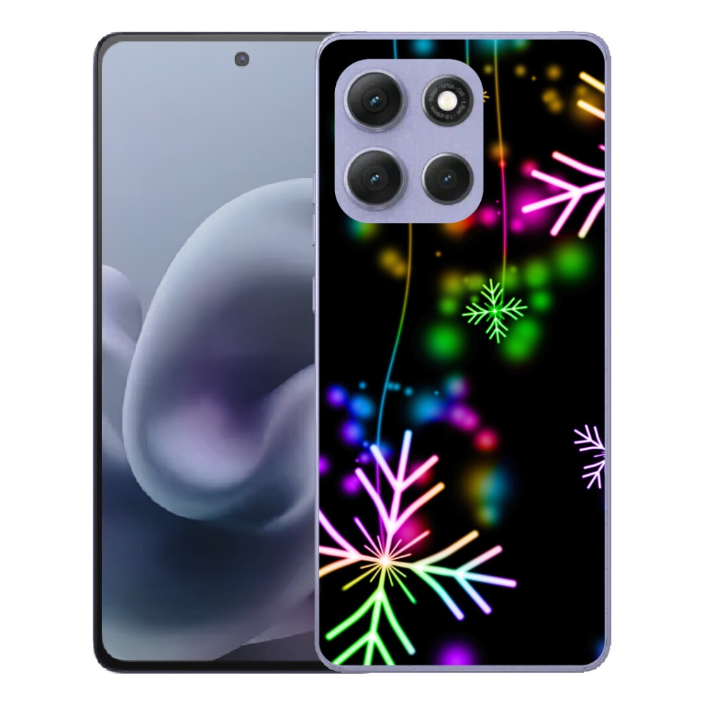 mmCase gél tok a Motorola Moto G86 Power 5G-hez – színes hópelyhek
