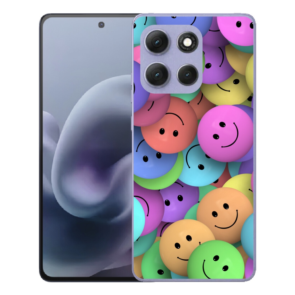 mmCase gél tok a Motorola Moto G86 Power 5G-hez – színes smiley-k