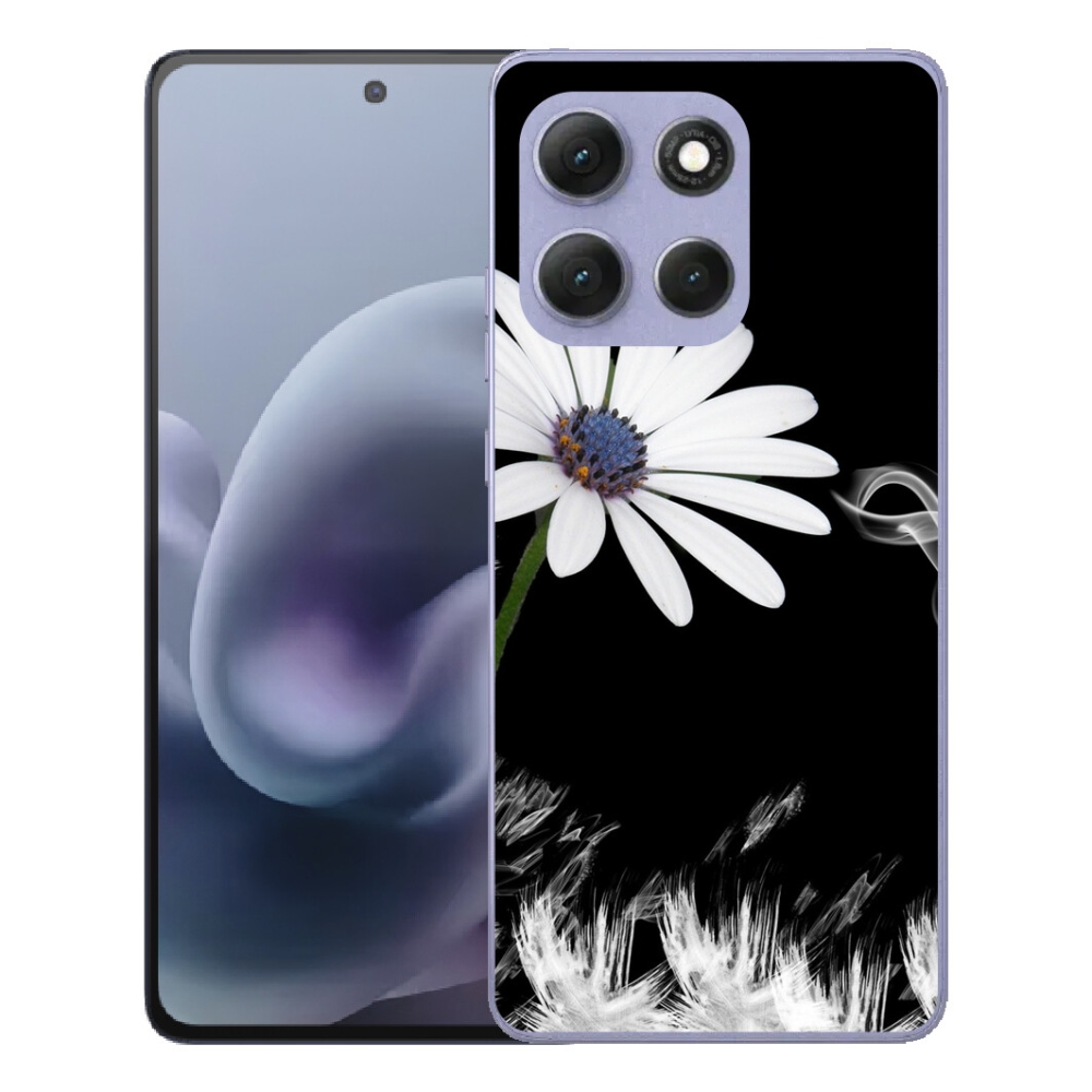 mmCase gélhuzat a Motorola Moto G86 Power 5G-hez – fehér virágos