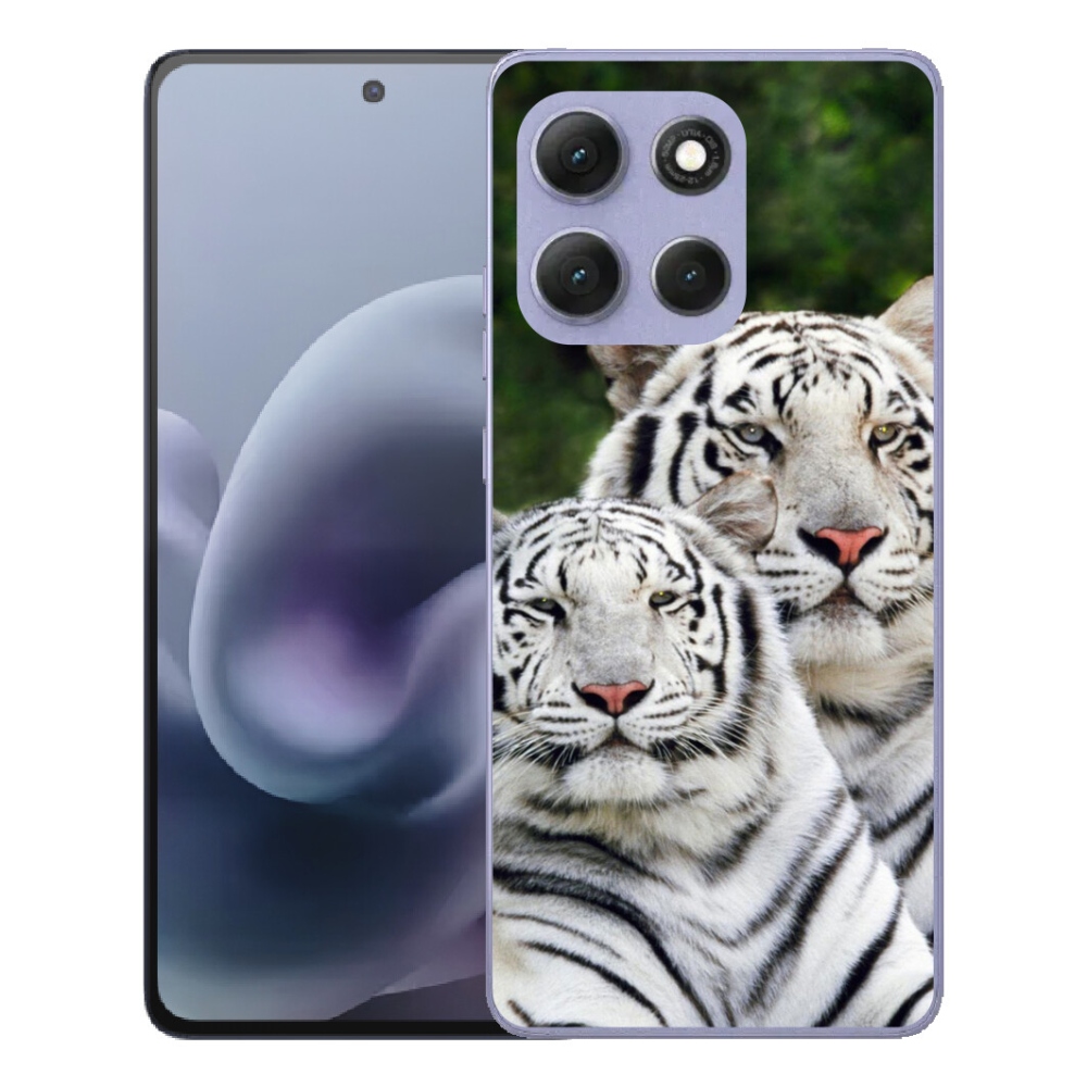 mmCase géltok a Motorola Moto G86 Power 5G-hez – fehér tigrisek