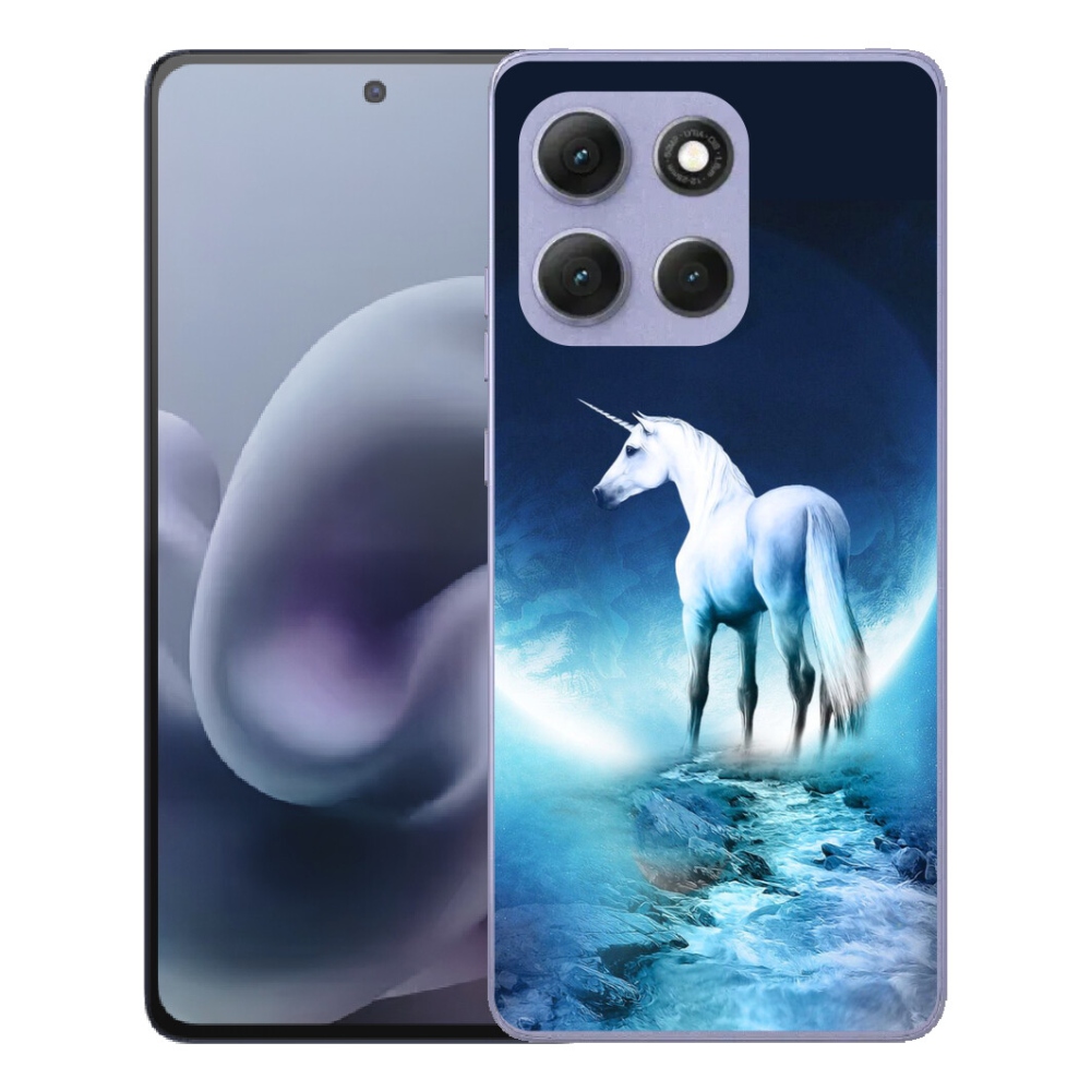 mmCase gélhuzat a Motorola Moto G86 Power 5G-hez – fehér egyszarvú
