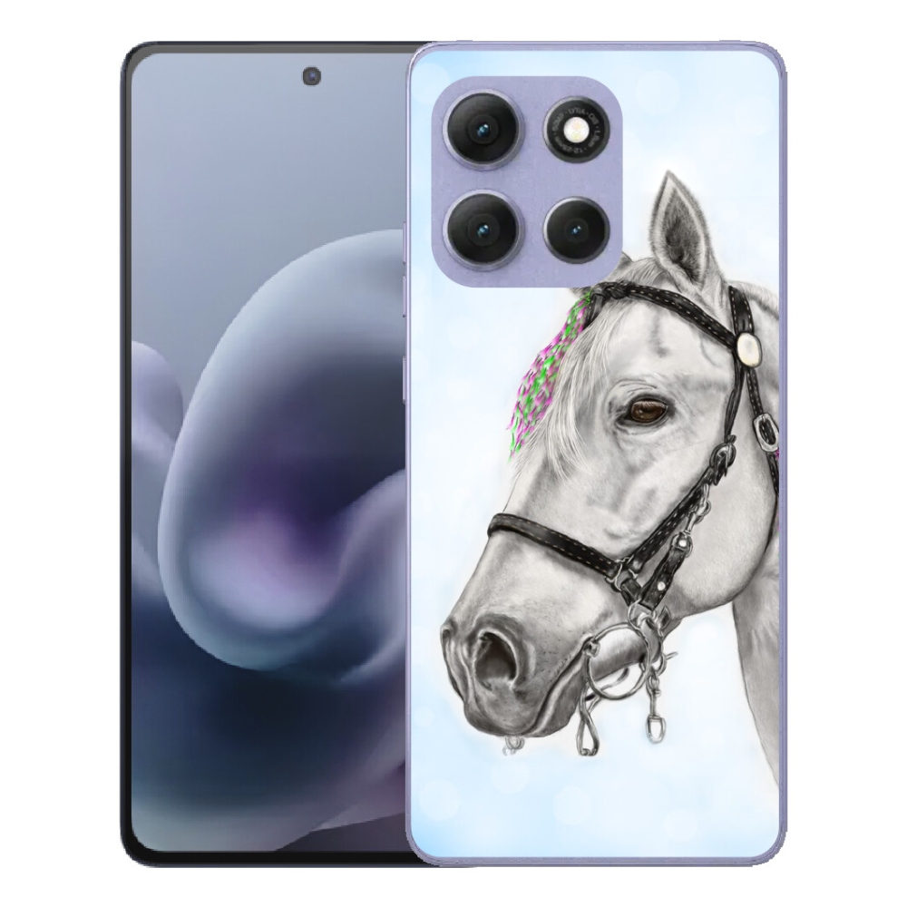 mmCase gél tok a Motorola Moto G86 Power 5G-hez – fehér ló 1