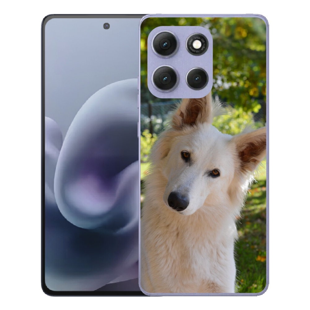 mmCase gél tok a Motorola Moto G86 Power 5G-hez – fehér svájci juhászkutya 1