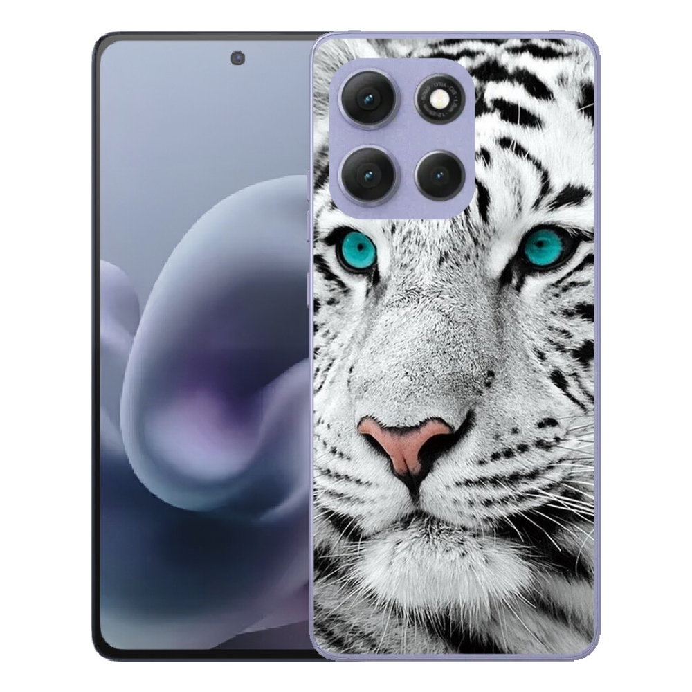 mmCase gélhuzat a Motorola Moto G86 Power 5G-hez – fehér tigris