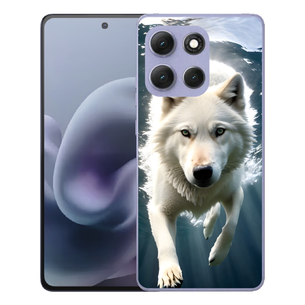 mmCase gél tok a Motorola Moto G86 Power 5G-hez – fehér farkas