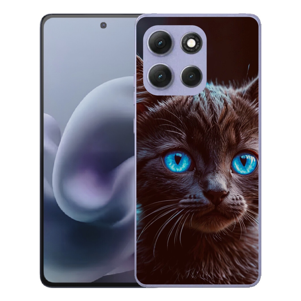 mmCase gél tok a Motorola Moto G86 Power 5G-hez – fekete cica 2